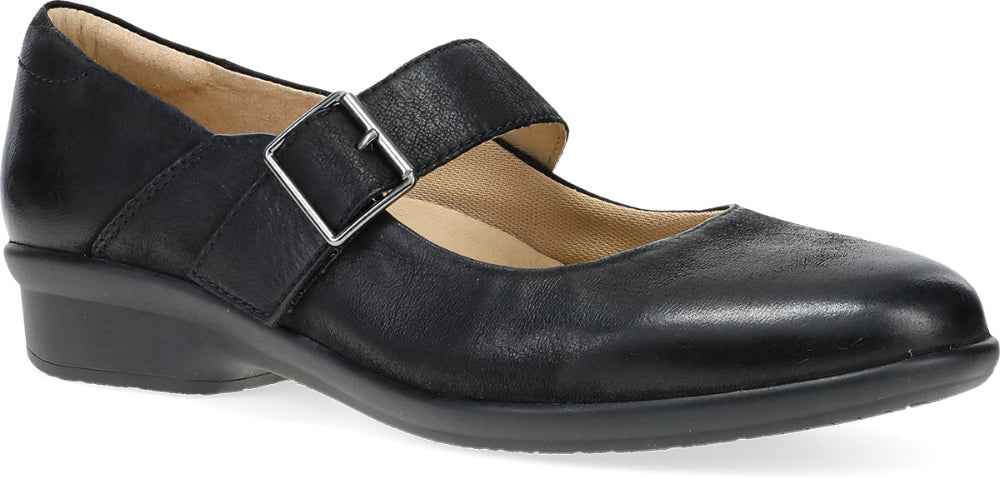 Dansko Collette Black Burnished Nubuck