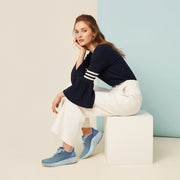 Aetrex Danika Arch Support Sneakers Sky Blue