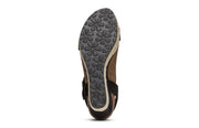Aetrex Sydney Espdrll Qtr Strp Black