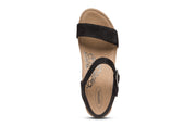 Aetrex Sydney Espdrll Qtr Strp Black