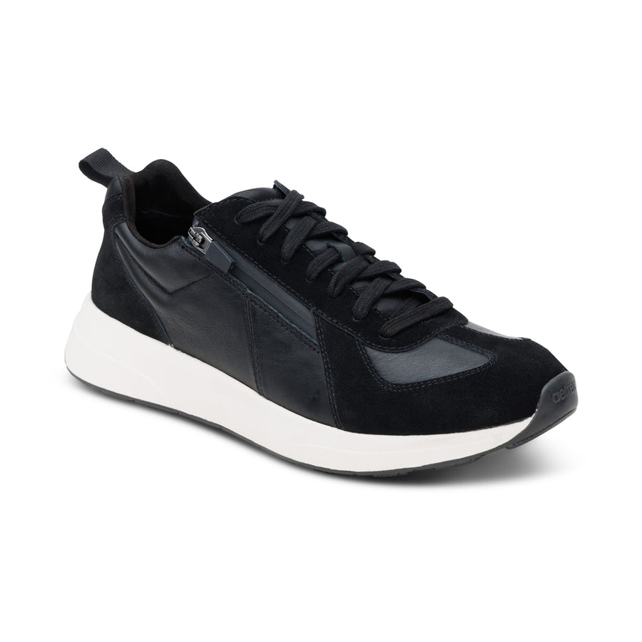 Aetrex Miles Lace Up Black