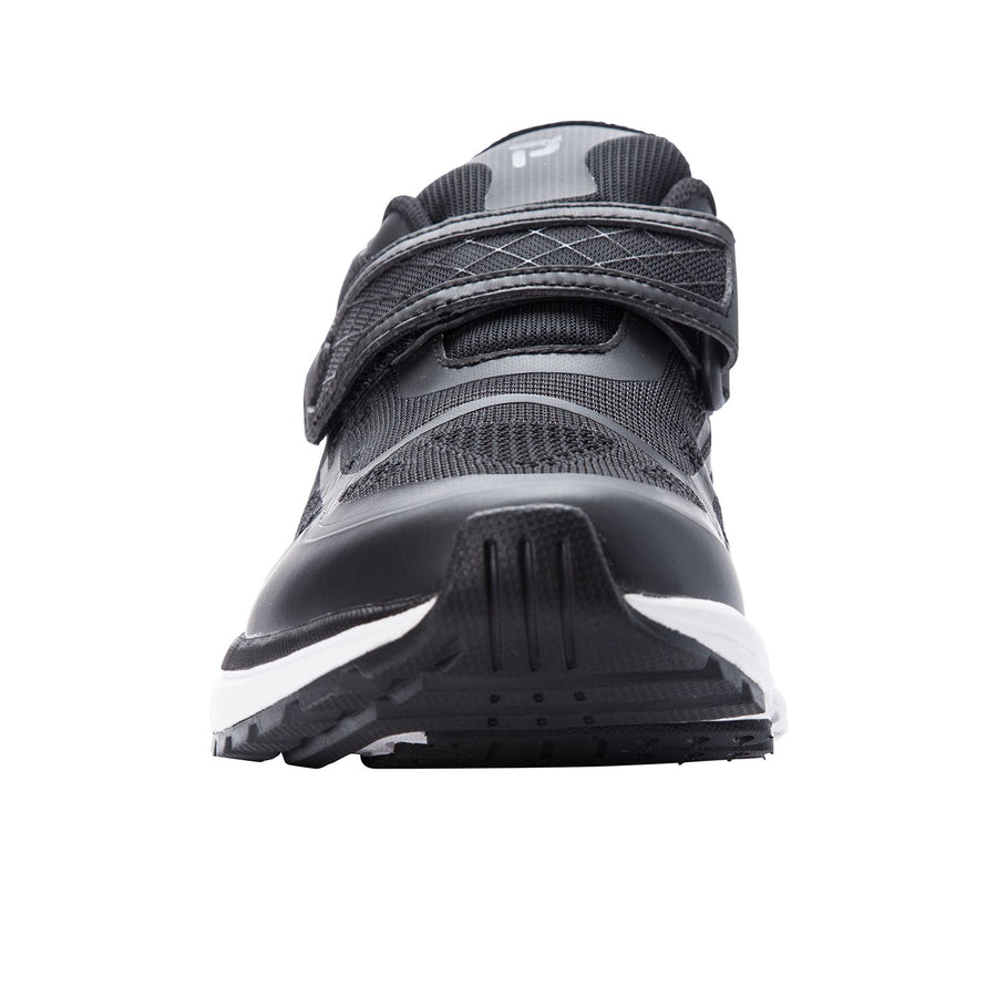 Propet Men's One Strap Black /Dk Grey