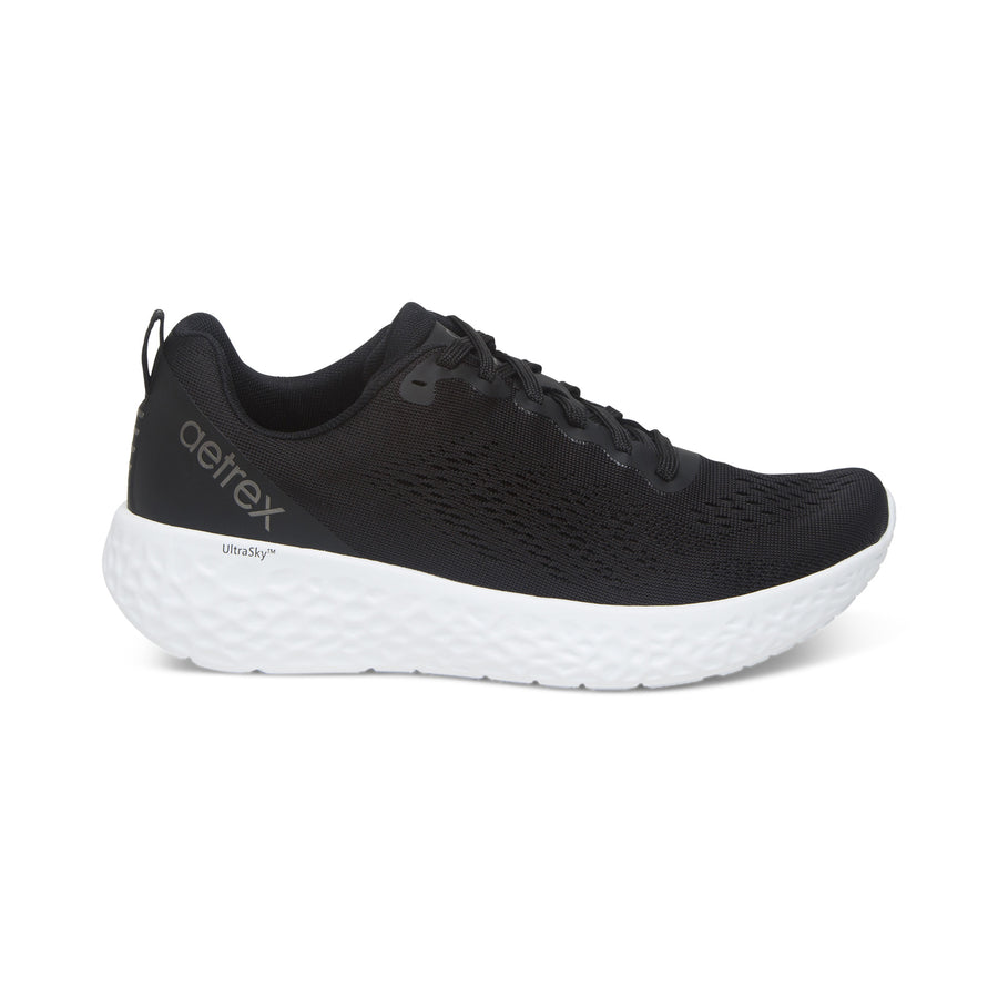 Aetrex Danika Arch Support Sneakers Black