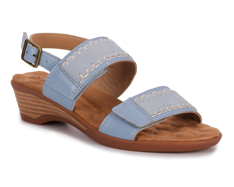 Ros Hommerson Kateri Faded Denim Leather