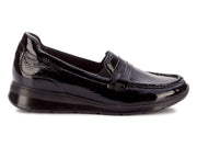 Ros Hommerson Dannon Black Crinkle Patent