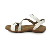 Aetrex Gabby Adjustable Quarter Strap Sandal White