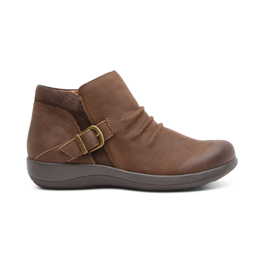 Aetrex Luna Ankle Boot Dark Earth