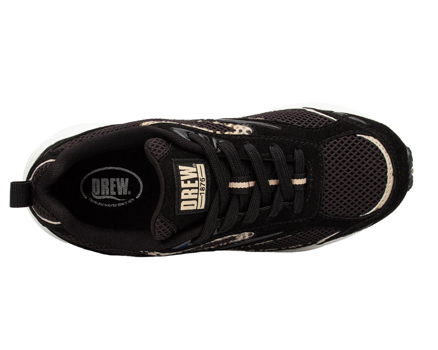 Drew Women's Fiona Black Leopard Combo