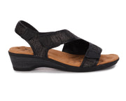 Ros Hommerson Kimmi Black Raffia / Black Leather