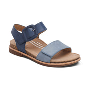 Aetrex Claire Quarter Strap Sandal Navy