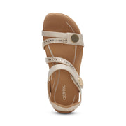 Aetrex Jess Quarter Strap Champagne Sparkle