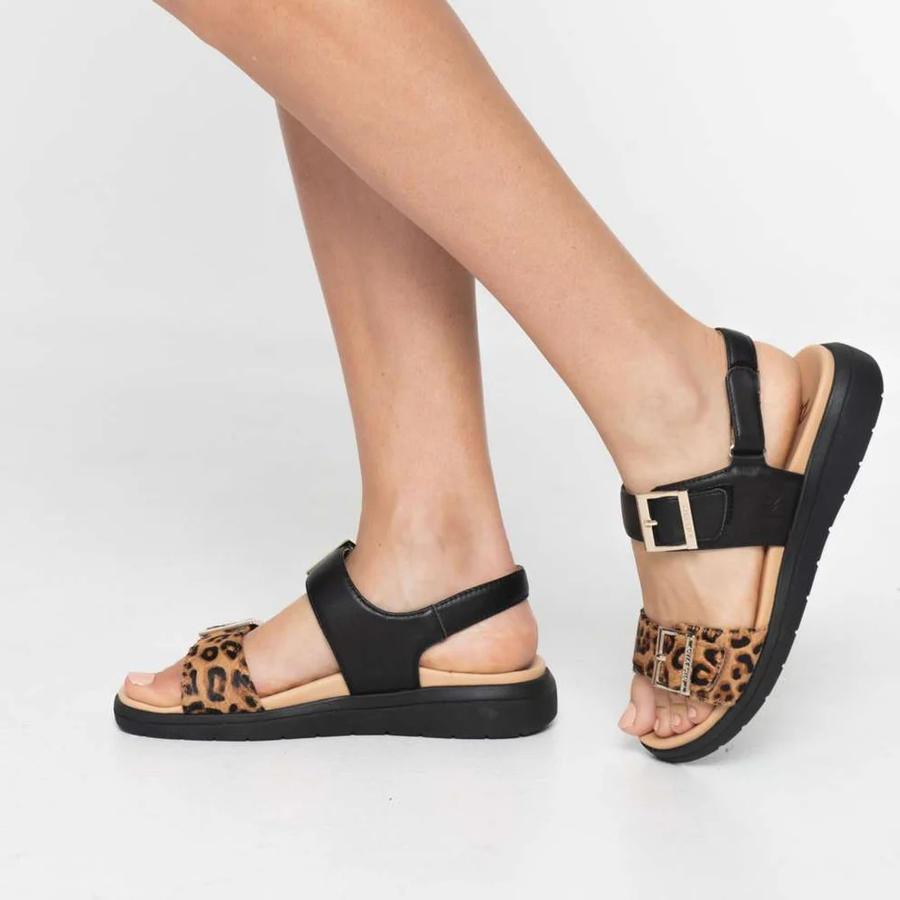 Mia Vita Bettina Black Leopard