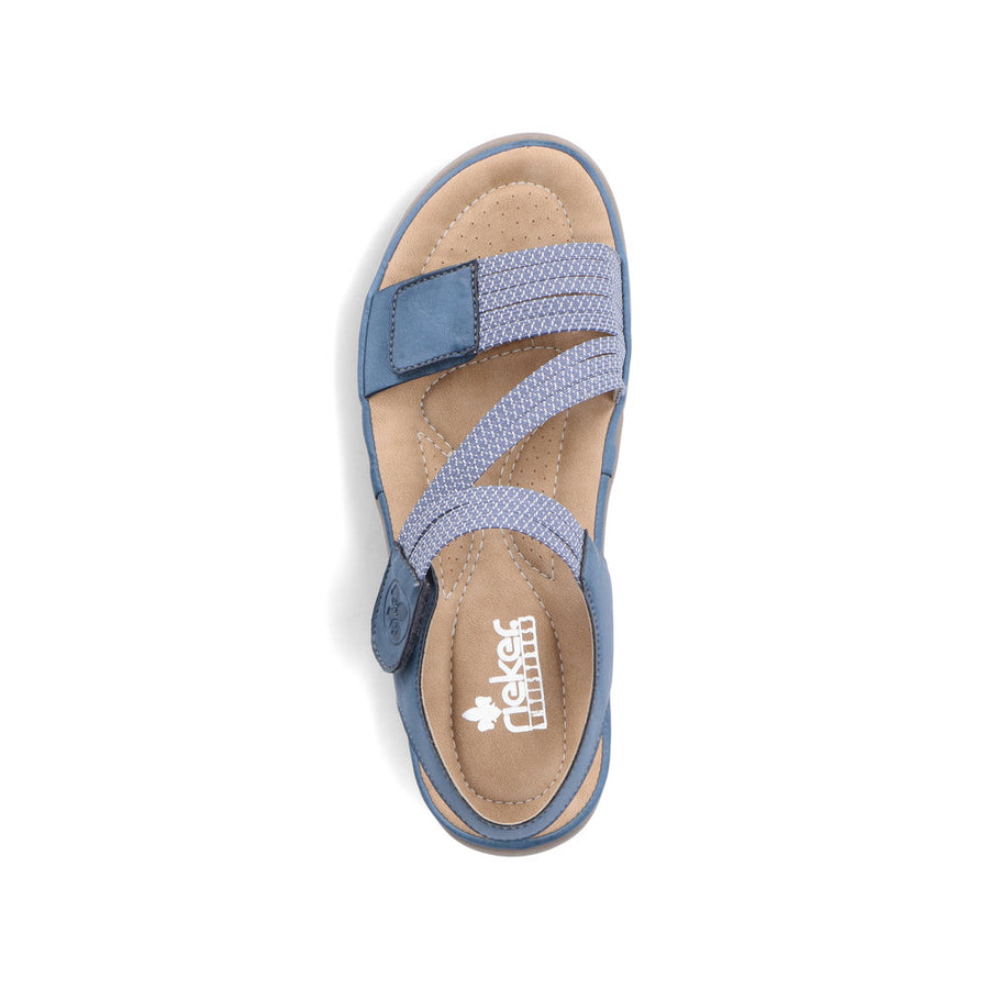 Rieker Franja 70 (64870-14) Royal /Jeans-Weiss