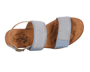 Ros Hommerson Kateri Faded Denim Leather