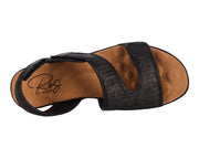 Ros Hommerson Kimmi Black Raffia / Black Leather