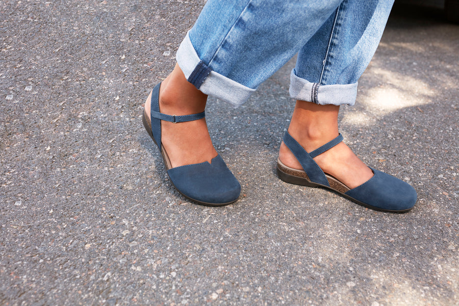 Dansko Rowan Navy Milled Nubuck (MSRP $140)