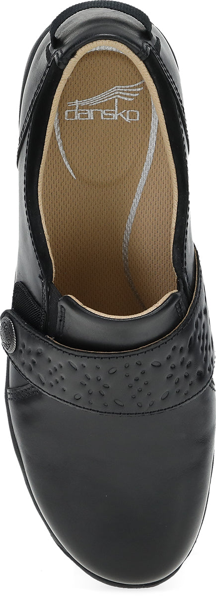 Dansko Sallie Waxy Burnished Black