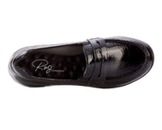 Ros Hommerson Dannon Black Crinkle Patent