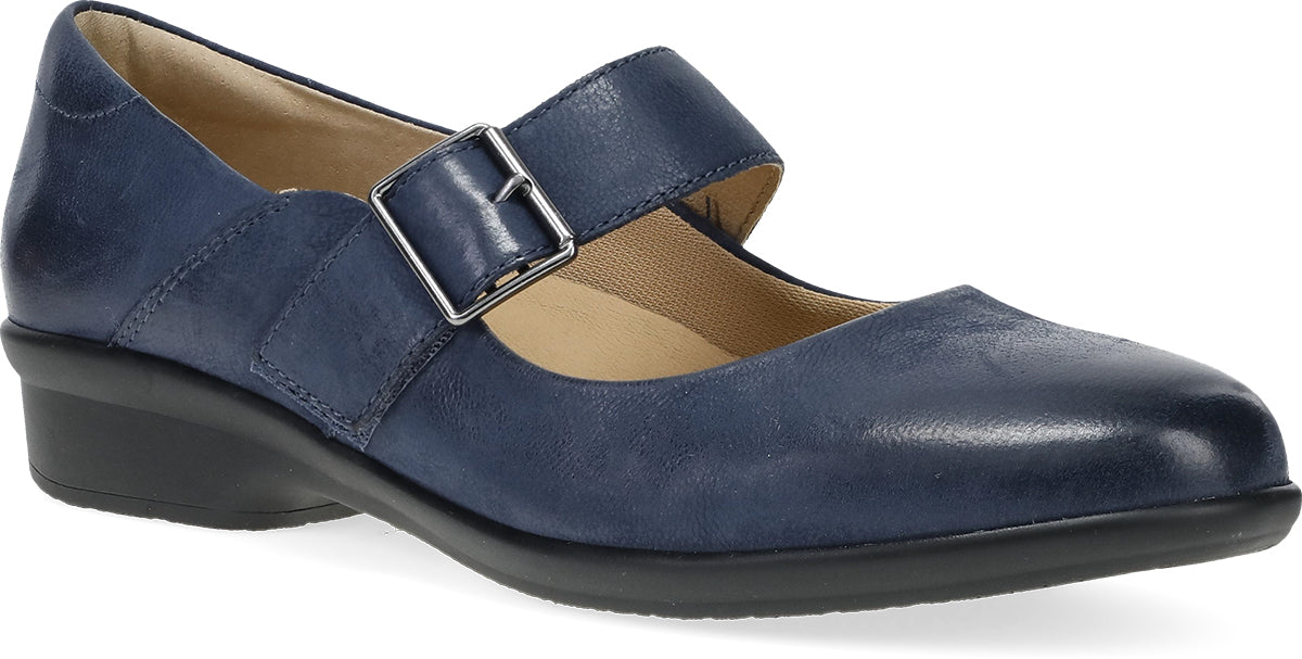 Dansko Collette Navy Burnished Nubuck (MSRP $155.00)