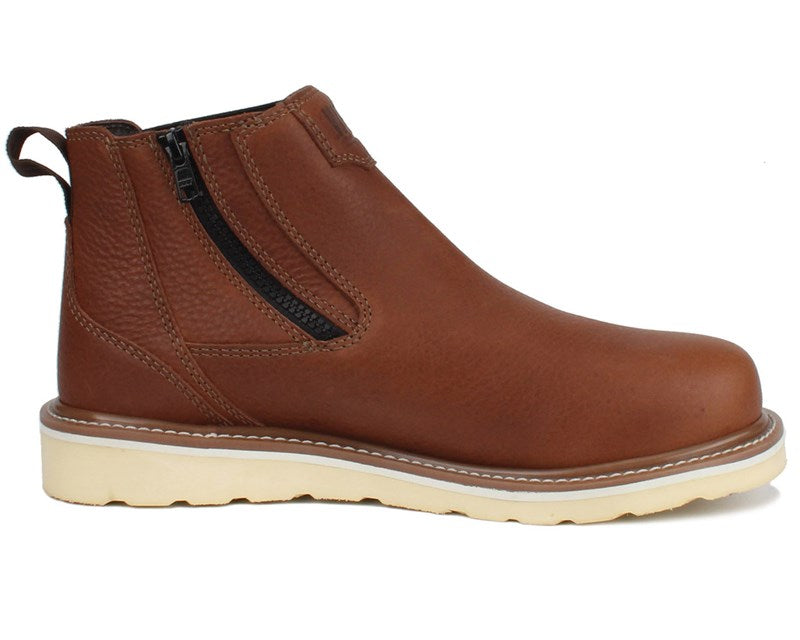 Drew Boston Rust Leather