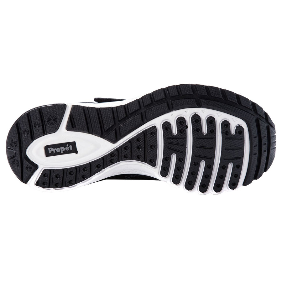 Propet Men's One Strap Black /Dk Grey