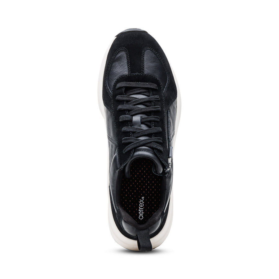 Aetrex Miles Lace Up Black