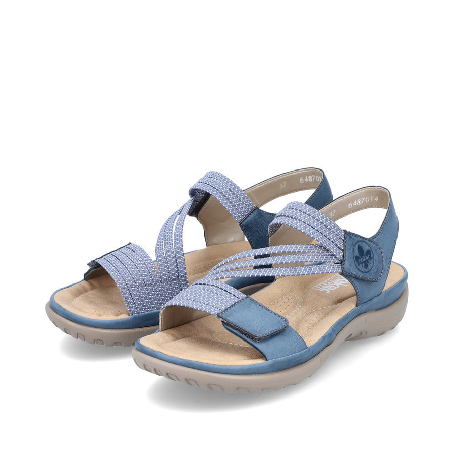 Rieker Franja 70 (64870-14) Royal /Jeans-Weiss