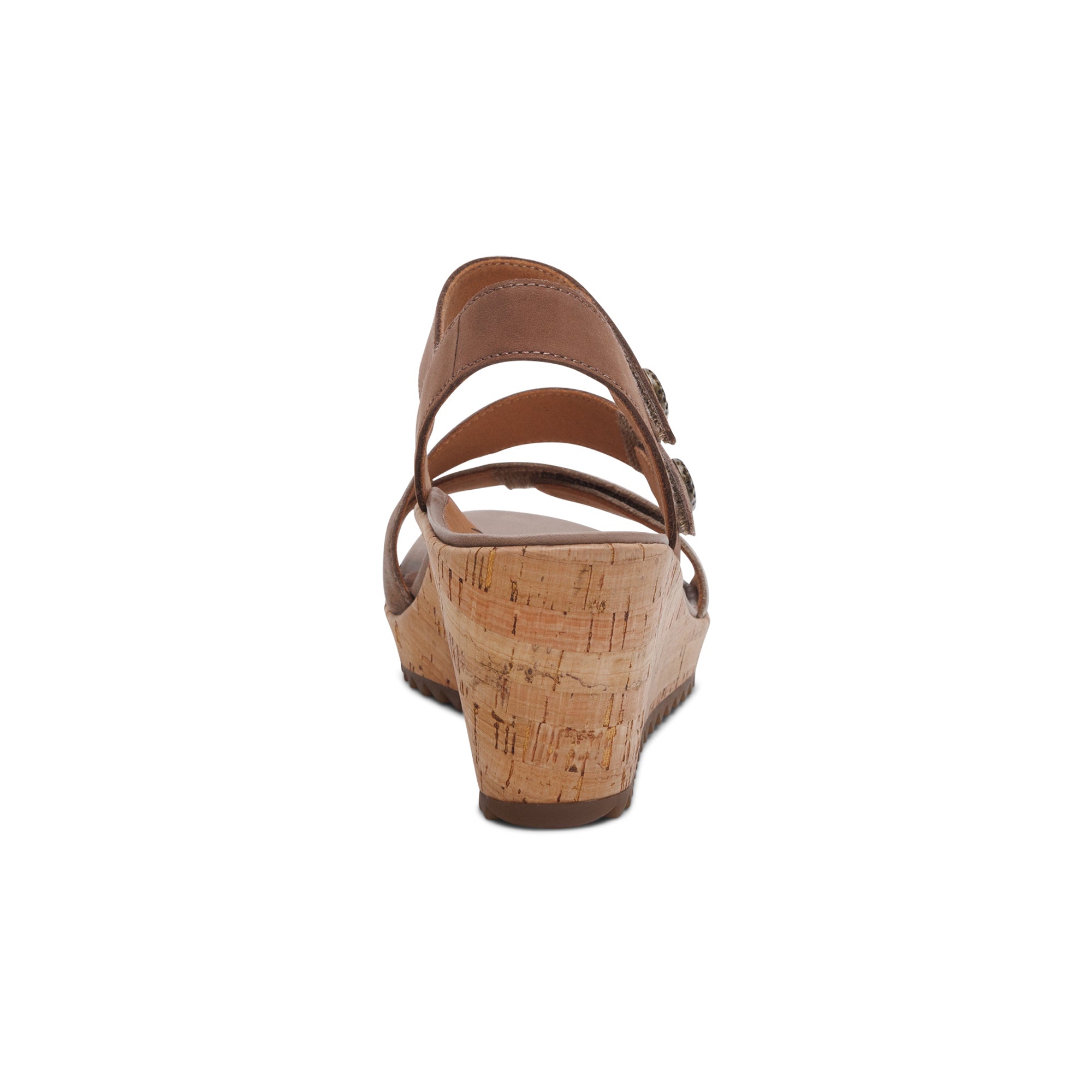 Aetrex Madelyn Wedge Taupe Multi