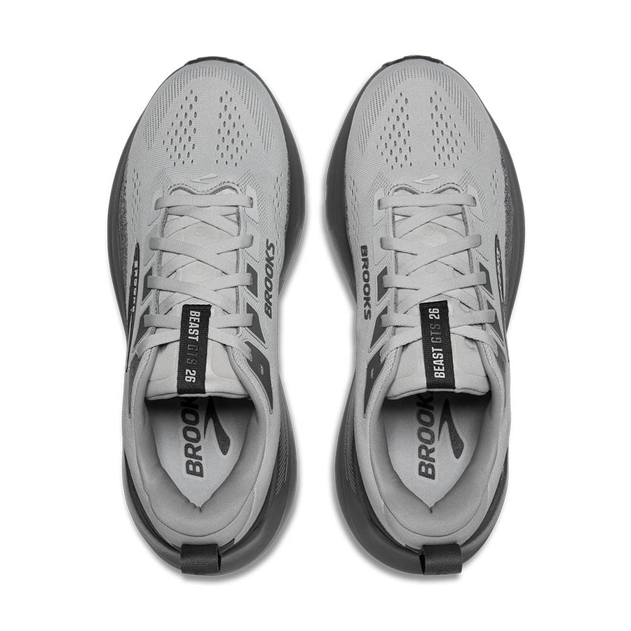 Brooks Men's Beast GTS 26 Gray/Gray/Blackened Pearl