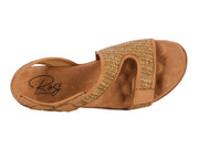 Ros Hommerson Kimmi Tan Raffia / Tan Leather (MSRP $120)