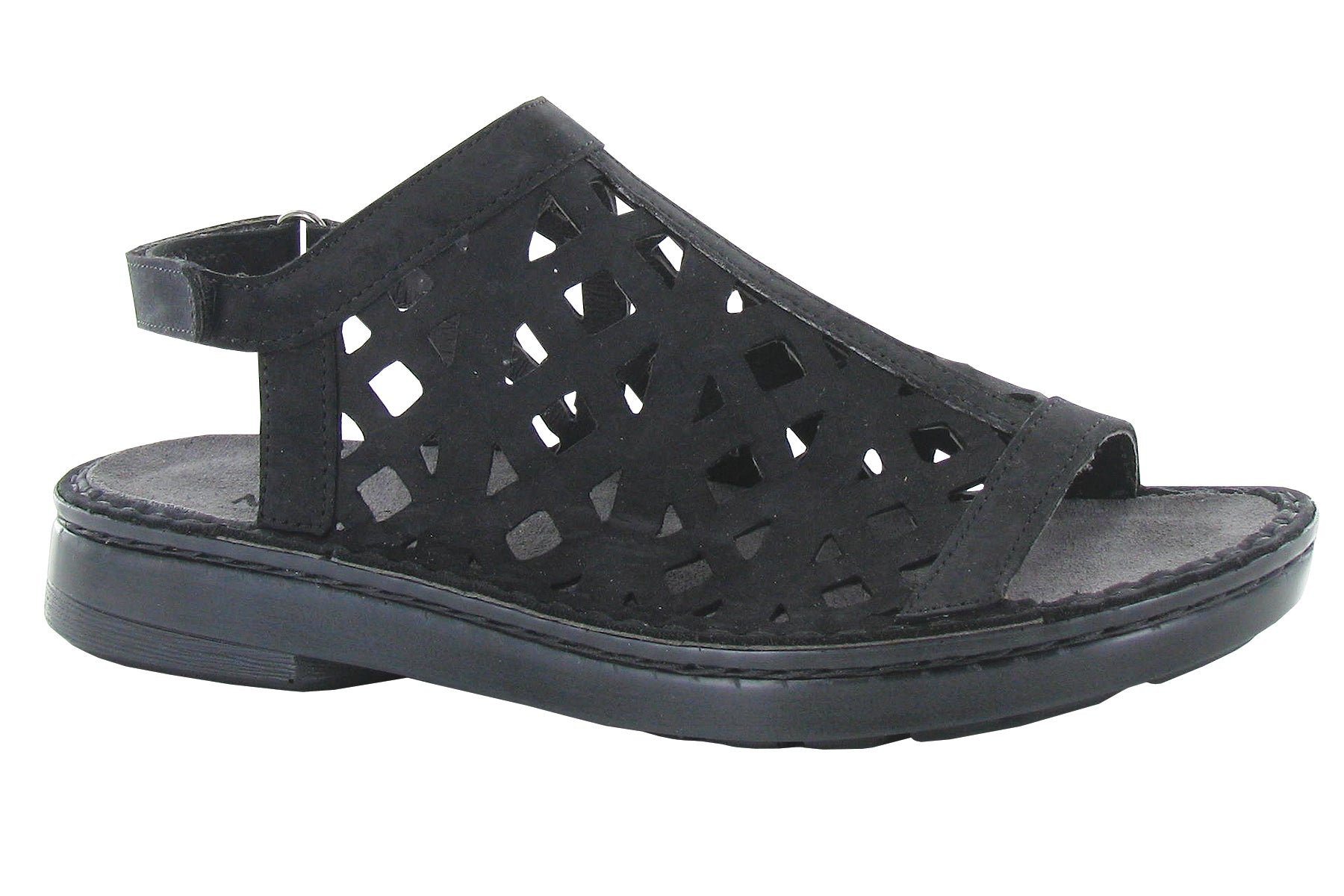 Naot Amadora Black Velvet Nubuck