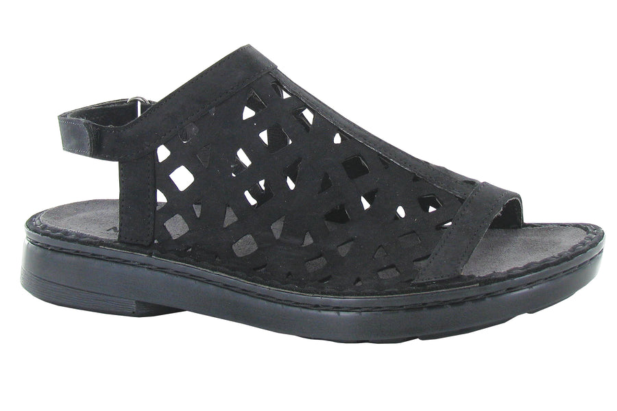 Naot Amadora Black Velvet Nubuck