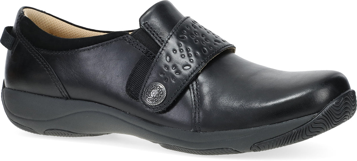 Dansko Sallie Waxy Burnished Black