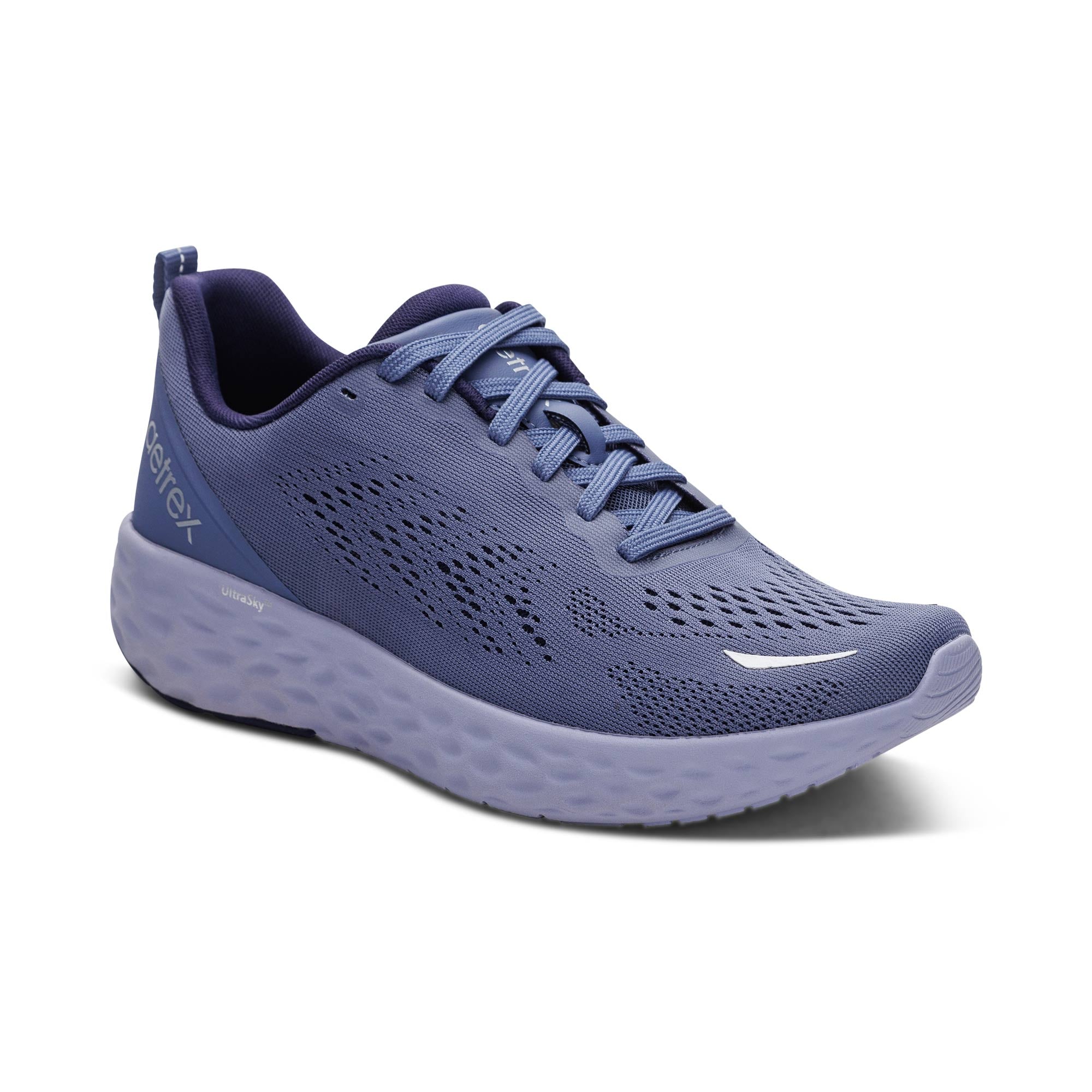 Aetrex Danika Arch Support Sneakers Plum
