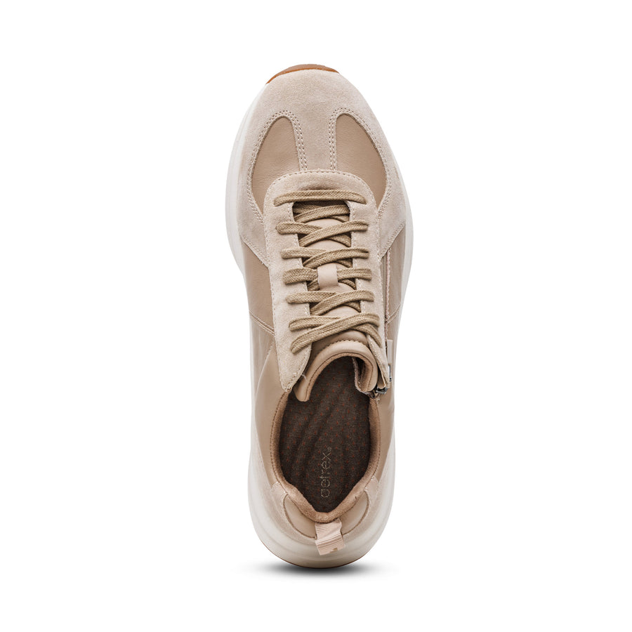 Aetrex Miles Lace Up Tan
