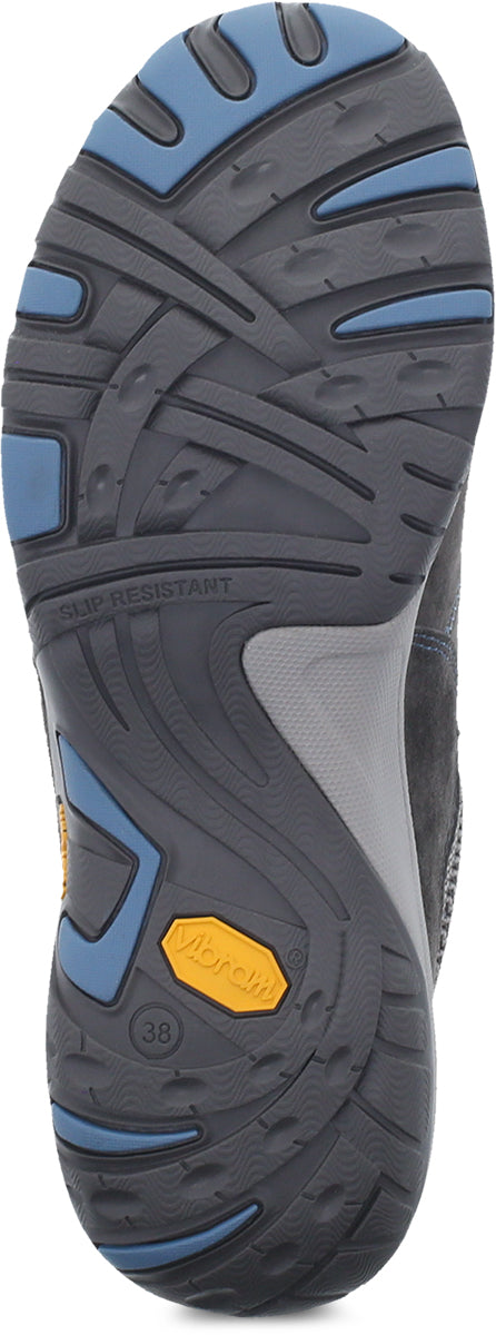 Dansko Paisley Grey/Blue Suede