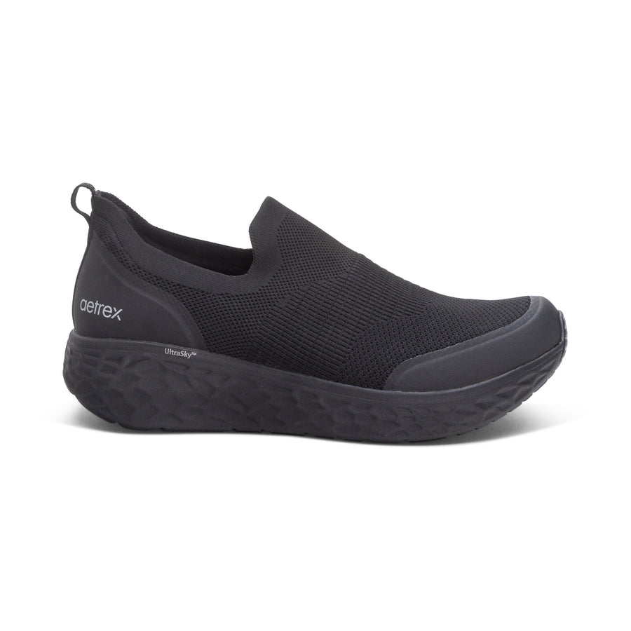 Aetrex Dash Slip On Black/Black