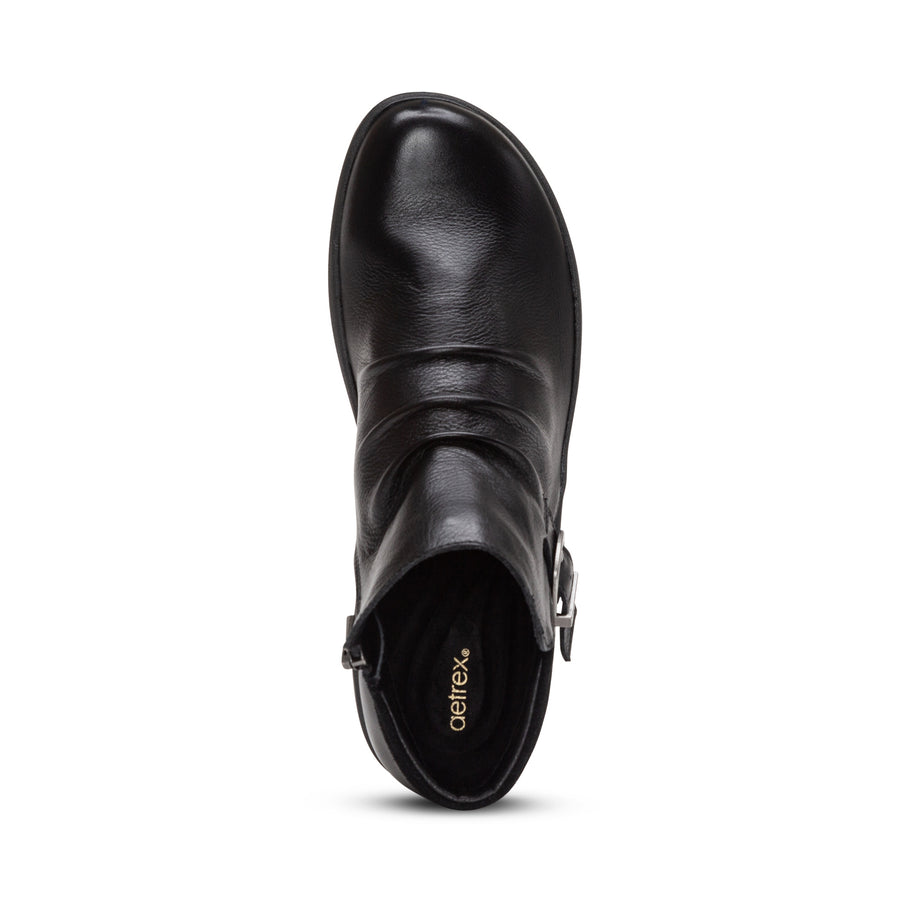 Aetrex Luna Ankle Boot Black