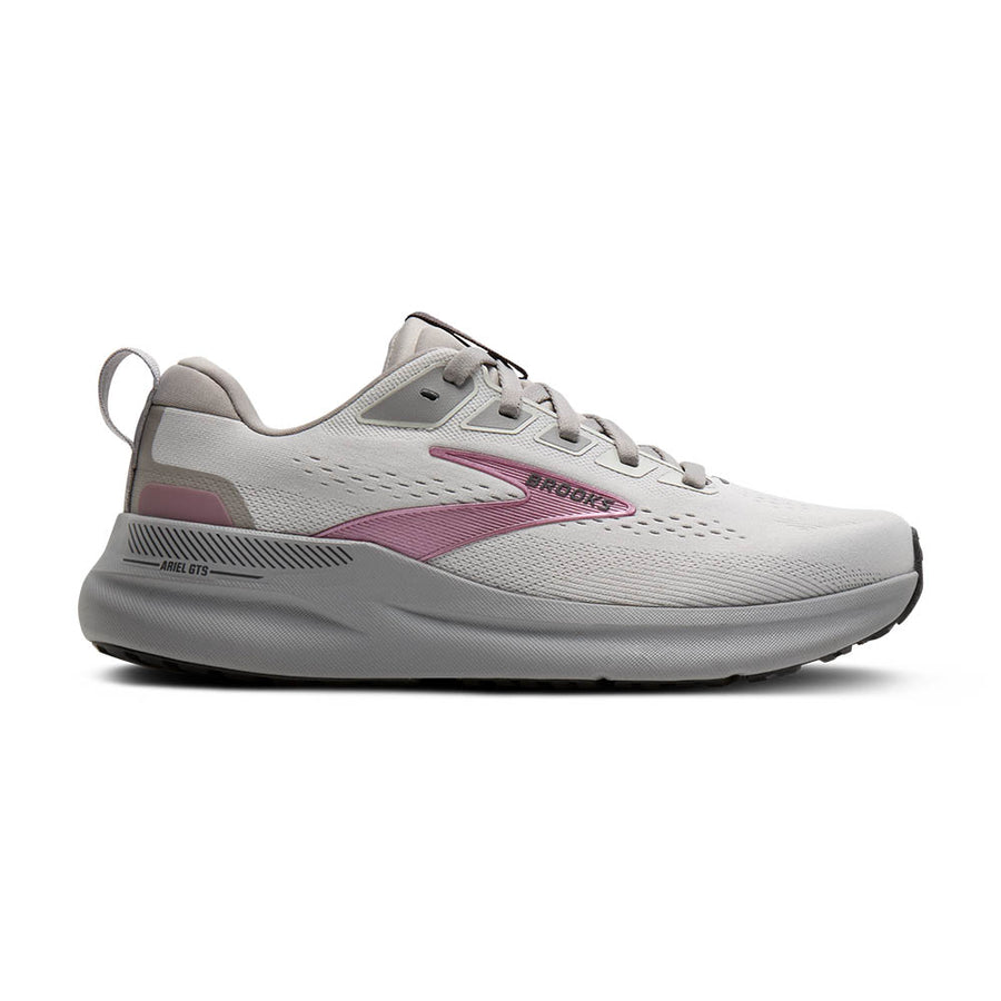 Brooks Women's Ariel GTS 26 Oyster Mushroom/Alloy/Pink