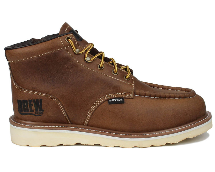 Drew Buffalo Rust Leather