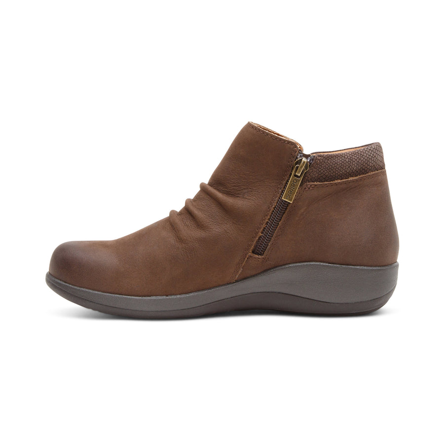 Aetrex Luna Ankle Boot Dark Earth