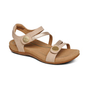 Aetrex Jess Quarter Strap Tan