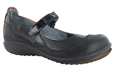 Naot Kirei Shiny Black Combo/Black Madras