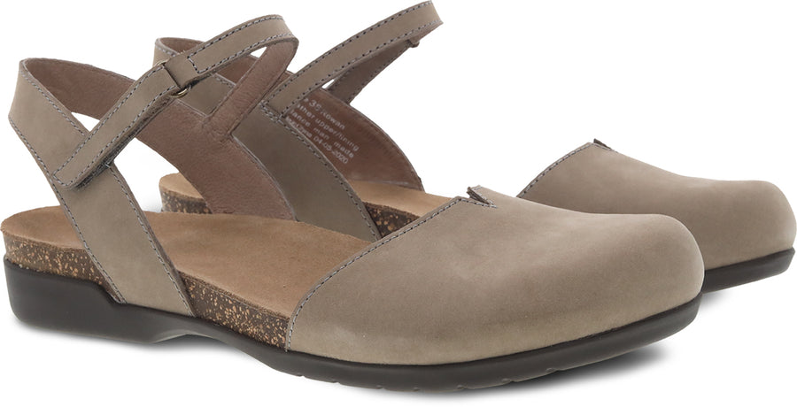 Dansko Rowan Taupe Milled Nubuck