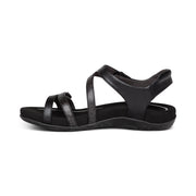 Aetrex Jess Quarter Strap Black