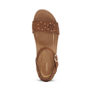 Aetrex Sydney Cutout Wedge Scotch