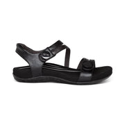 Aetrex Jess Quarter Strap Black