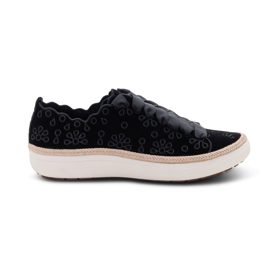Aetrex Women's Charlotte Black Velvet - CA720