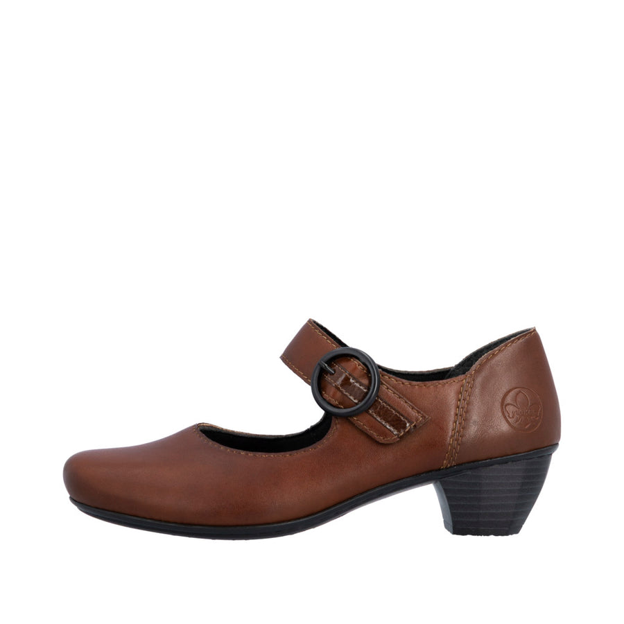 Rieker Mary Jane Heel (41756-22) Brown