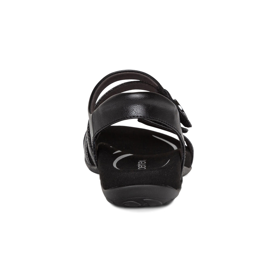 Aetrex Jess Quarter Strap Black